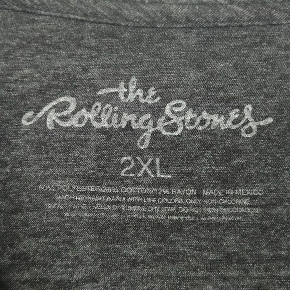Sold đ« Rolling Stones Graphic Band Tee 2XL Grey - Picture 4 of 4